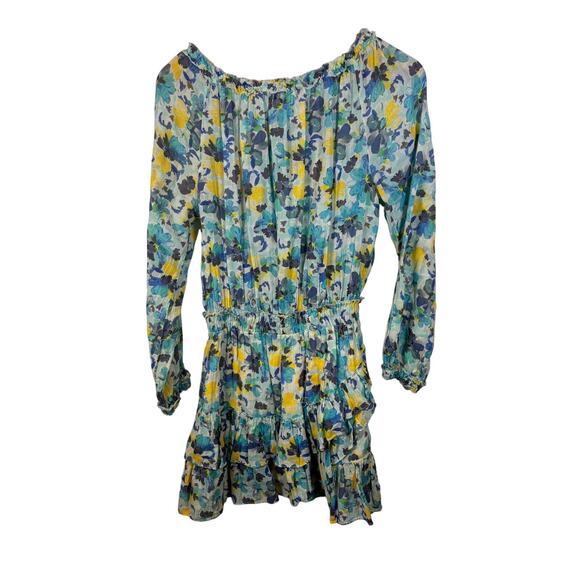 Love Shack Fancy Rayna Floral Long Sleeve Ruffle Dress Size Small - Picture 5 of 5